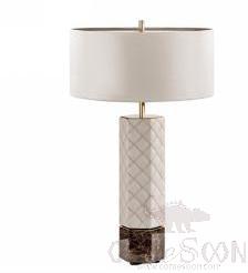 Table Lamp, Leather+Marble, 380*620Mm