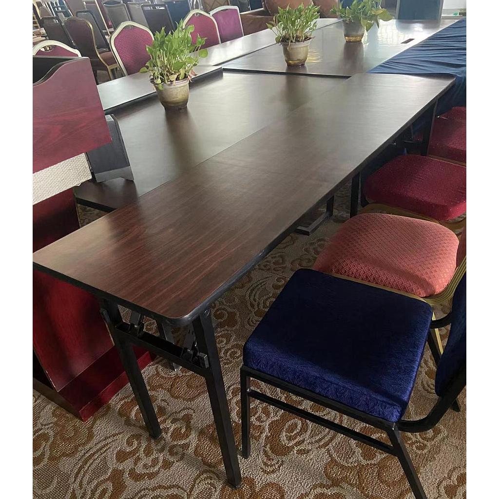 Foldable Rectangular HPL Finishing Table / Banquet Table,L1800*W760*H760mm
