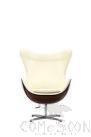 Egg Dining Chair,Western Leather,70*65*100Cm