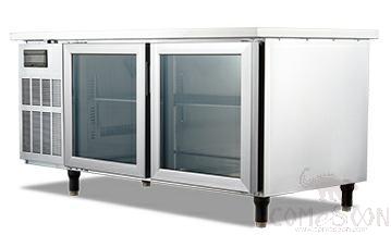 2 Doors Under-counter Chiller, 1200 * 700 * 800mm, 199L, 2~8 ℃