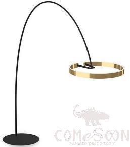 Floor Lamp, Aluminum Plating + Silicone, D600*W2400*H2200mm (Base Φ600)