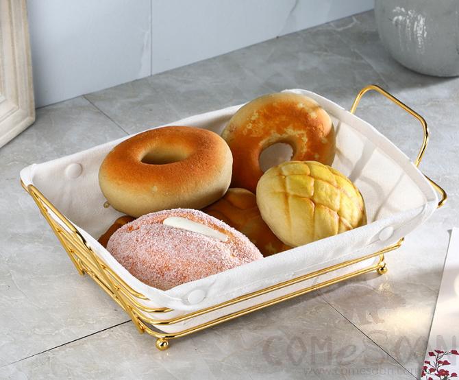 Rectangular Bread Basket, 30*20*10cm, Iron Art