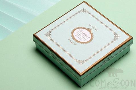Chocolate Box，Cardboard + Plastic，Blue，L12.5*W12.5*H4cm