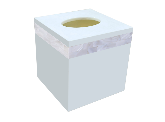 Helengeli Upper Opening Rectangular Tissue Box，Resin，L14*W14 *H14mm