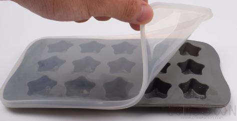 Silicone Chocolate Mold, Silicone, With Lid, Gray, 21*10.5*2cm