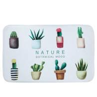 Printed Floor Mat-Succulents,Dacron,L45*W75cm