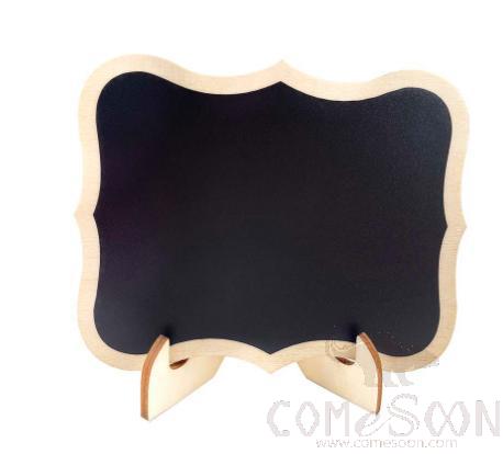 PVC Wood Small Blackboard, Lace Model, 8*10cm