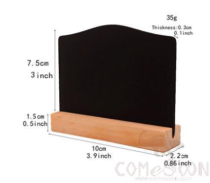Small Arched Blackboard，L10*W2.2*H7.5cm