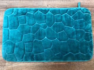 Deep Stone Floor Mat-Dark Green,Dacron,L45*W70cm