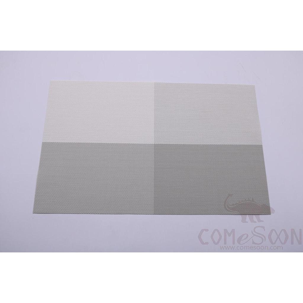 Hot Pressed Edge Pvc Placemat, Gray Field