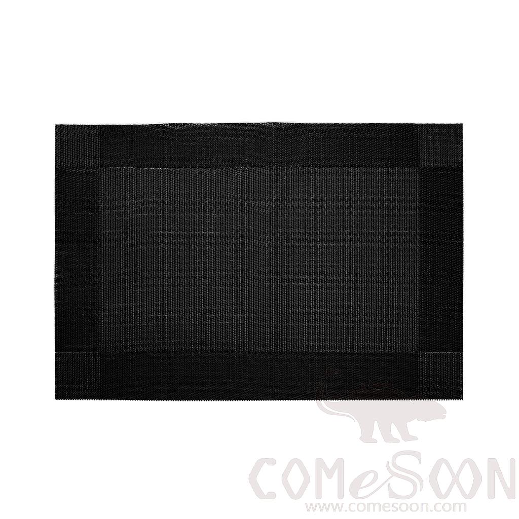 Hot Pressed Edge Pvc Placemat,Black Diagonal