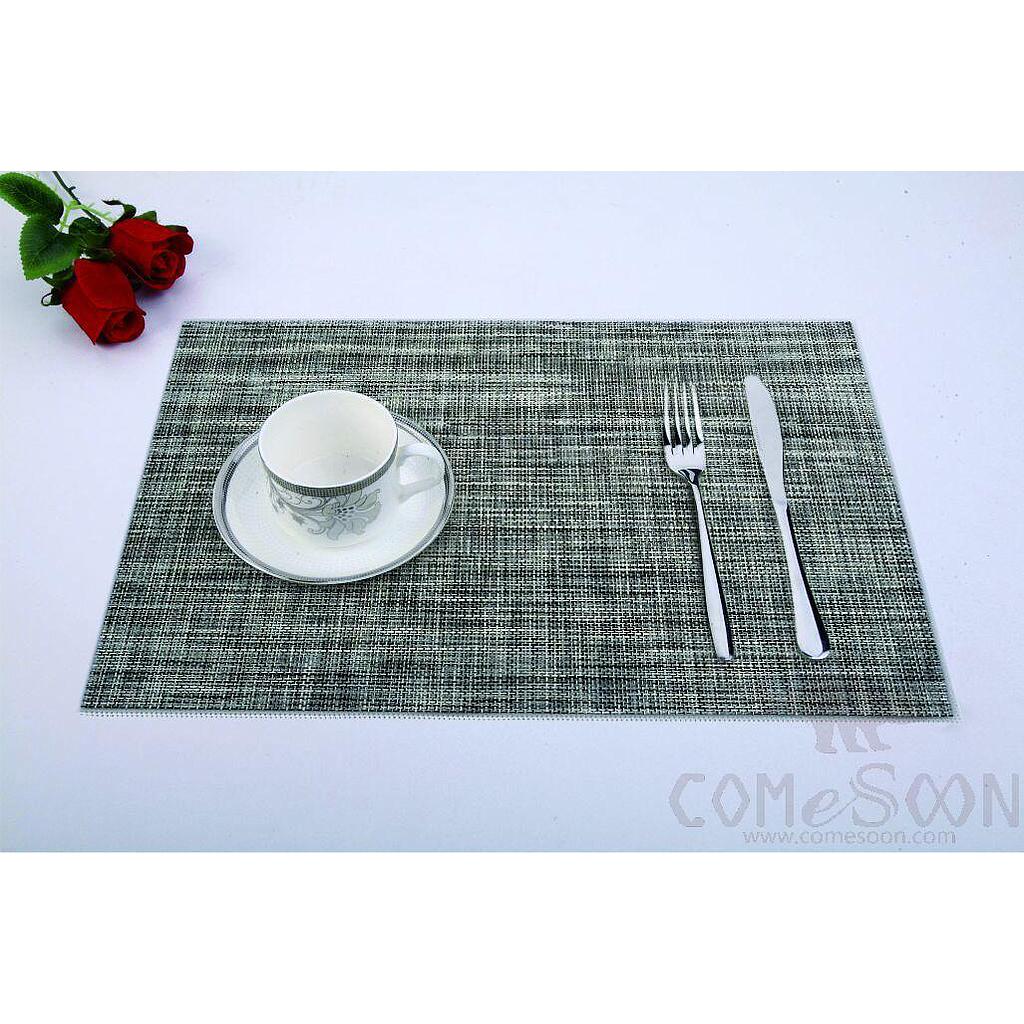 Hot Pressed Edge Pvc Placemat, Black And White Double Color
2*2