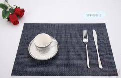 Hot Pressed Edge Pvc Placemat, Blue-Brown 4*4