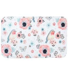 Printed Floor Mat-Bird,Dacron,L45*W75cm
