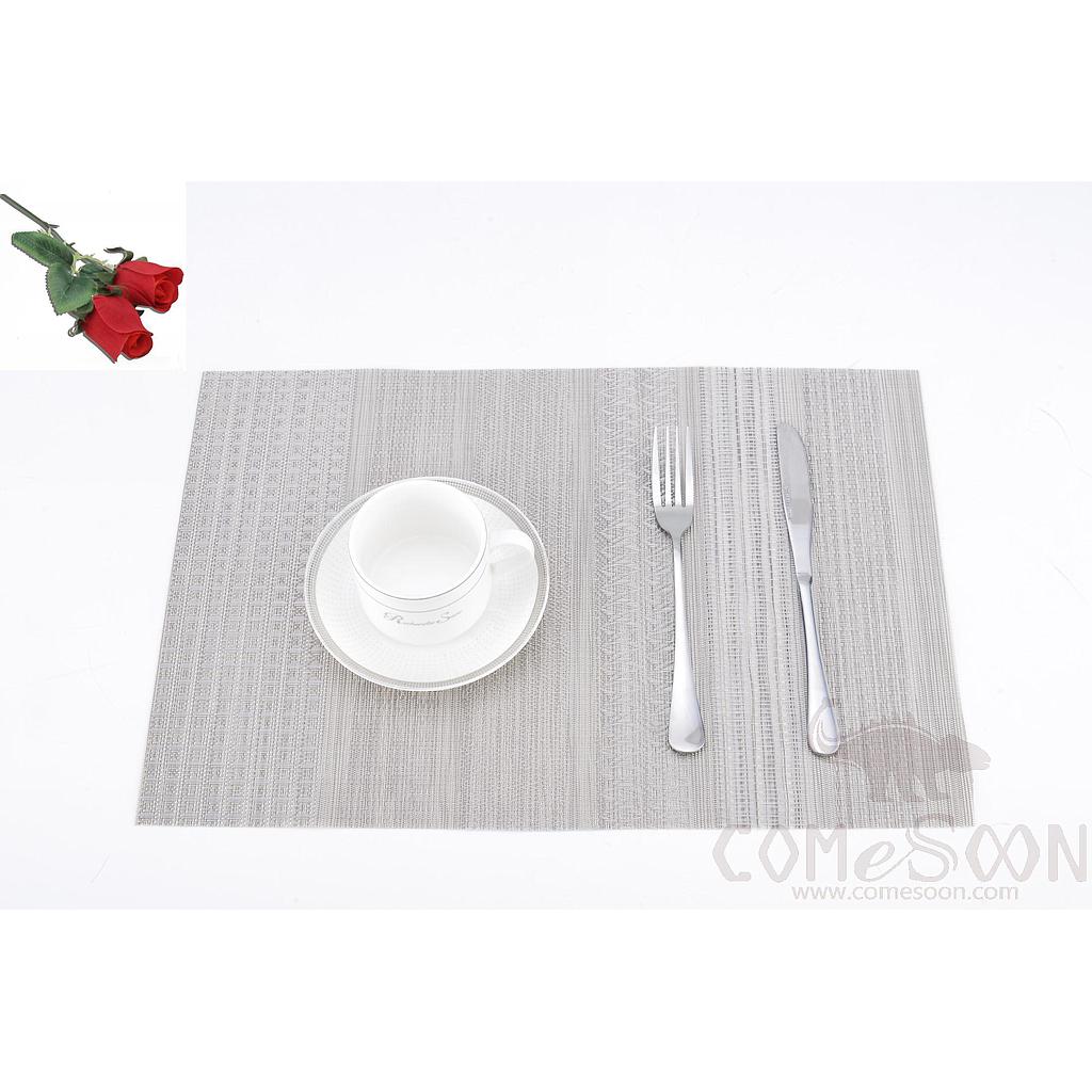 Hot Pressed Edge Pvc Placemat,Jacquard 28*43*0.1cm