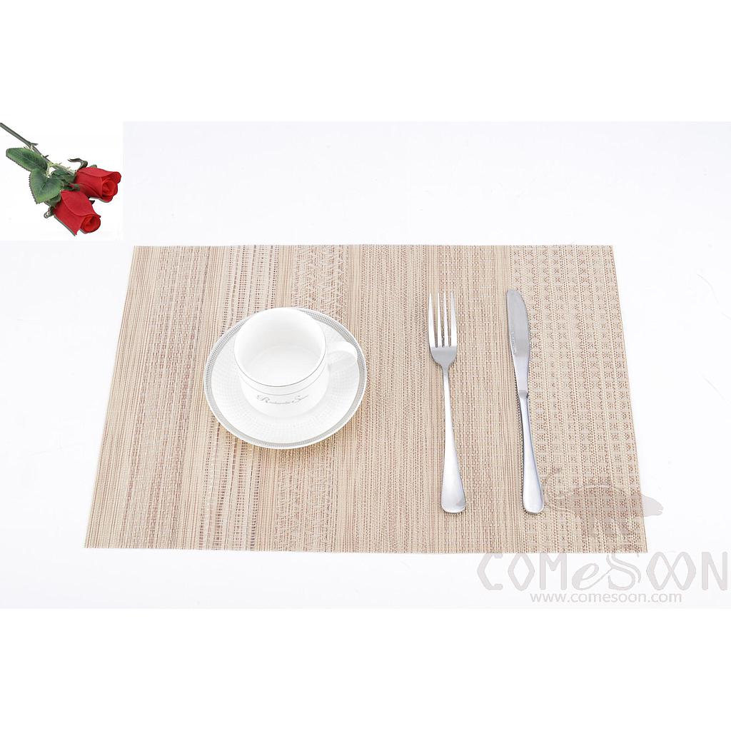 Hot Pressed Edge Pvc Placemat, Jacquard 28*43*0.1cm