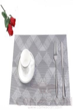 Hot Pressed Edge Pvc Placemat,Jacquard 28*43*0.1cm