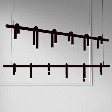5-Head Art Chandelier, Iron Baking Paint, 1300*110*H300Mm