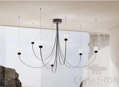 7-Head Art Chandelier, Hardware+Acrylic, 1200*900Mm