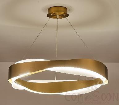 Art Chandelier, Stainless Steel Titanium + Acrylic, 800Mm