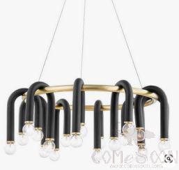 Art Chandelier, Iron Plating + Iron Baking Paint, D600Mm