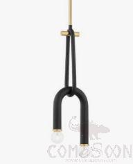 Art Pendant Light, Iron Plating + Iron Baking Paint, D180*H560Mm