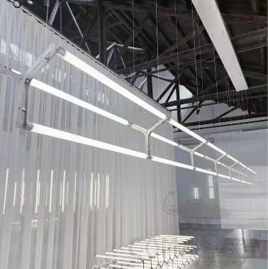 Art Chandelier, Stainless Steel + Acrylic, 3000*260*260Mm