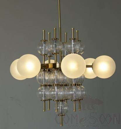 Art Pendant Light, Iron Plating+Glass, D980*H680Mm