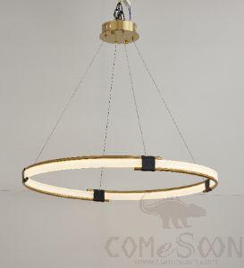Art Pendant Light, Metal + Frosted Acrylic, Φ800*H80Mm