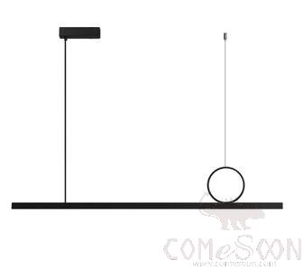 Art Pendant Light, All Brass + Acrylic, L1000Mm