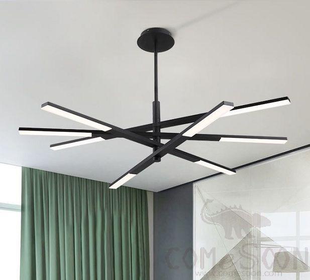 Art Pendant Light, All Aluminum Lamp Body + Frosted Acrylic, Φ1200Mm-8 Heads