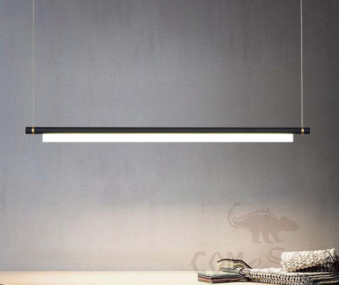 Art Pendant Light, All Aluminum Body + Acrylic, L80*W3*H6.5Cm