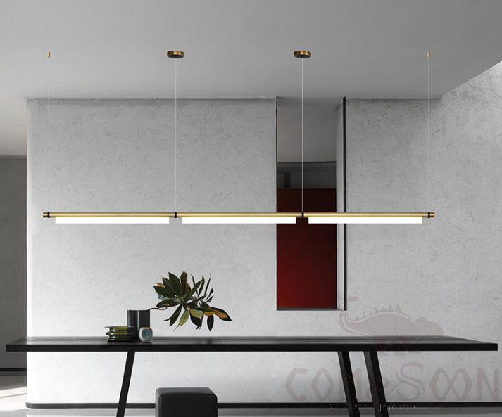 Art Chandelier, All Aluminum + Acrylic, L407*W3*H6.5Cm