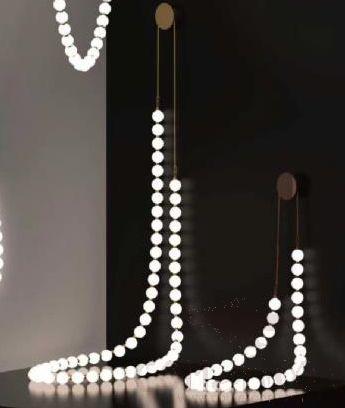 Art Chandelier, Aluminum Metal + Acrylic Globe, 800*H2200Large*55Mm