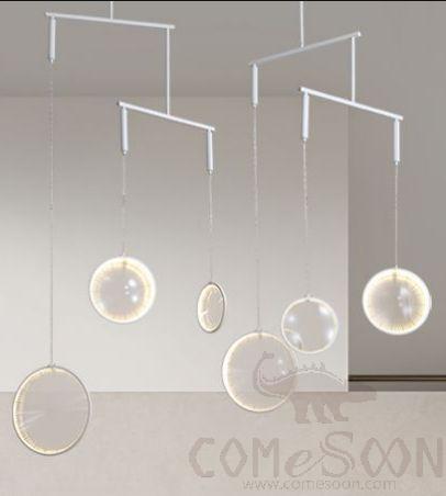 Art Chandelier, Hardware+Glass, L70*W15*250Cm