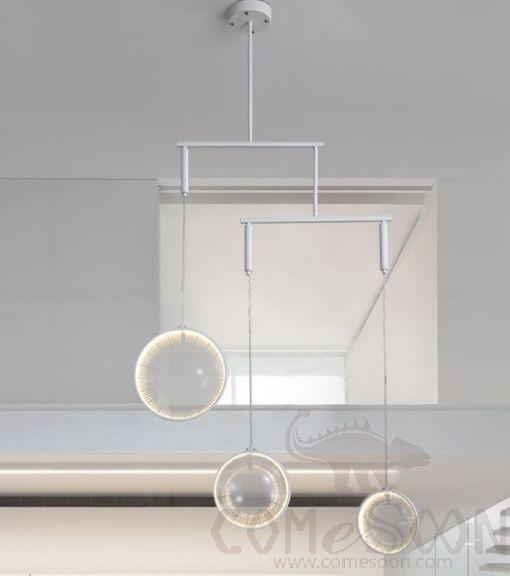 Art Chandelier, Hardware+Glass, L200*W23*250Cm