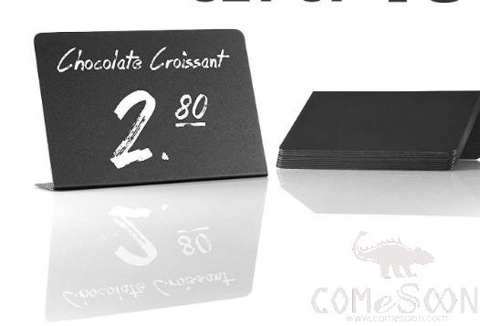 Acrylic Small Blackboard, L-Shape, L10*W7.5+3CM