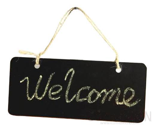 Rectangular Lanyard Blackboard，L18.5*W8*H0.3cm