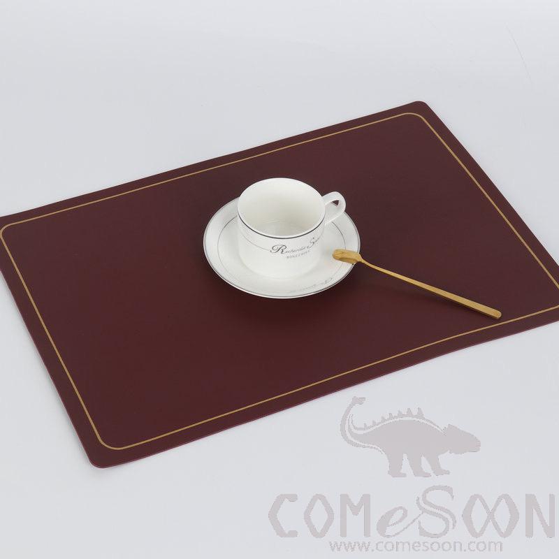 PVC Placemat，Φark Brown，L30*W45cm
