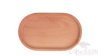 Solid Wood Oval Pallet, 20*11.8*2CM