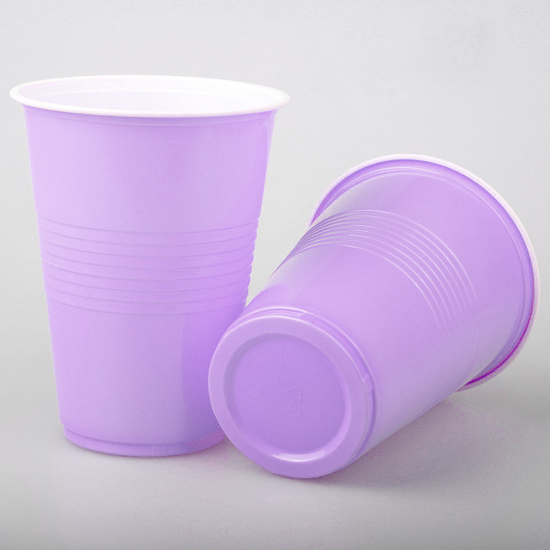 Disposable Plastic Glass，PP，16OZ，Purple