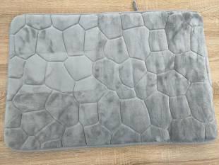 Deep Stone Pattern Floor Mat-Gray,Dacron,45*70cm
