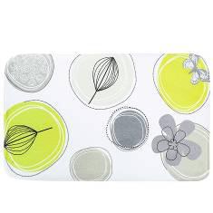 Printed Floor Mat-Green Circle,Dacron,45*75cm
