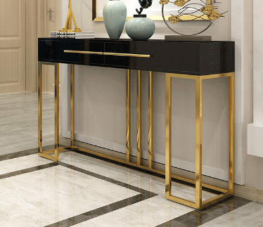 Entrance Table with drawer, Black, 120*40*85cm
