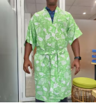 Short-Sleeved Bathrobe