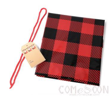 Red Checkered Gift Bag