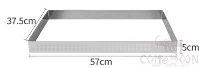 Cake Frame, SS, 57*37.5*5cm