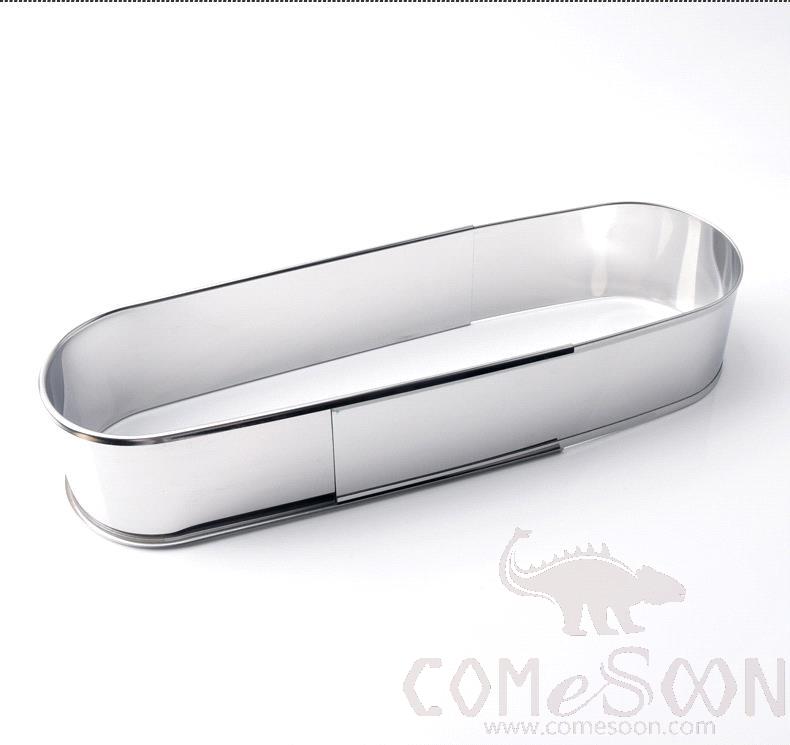 Retractable Oval Cake Mold, 430 SS, 27-42.5cm*10*7cm