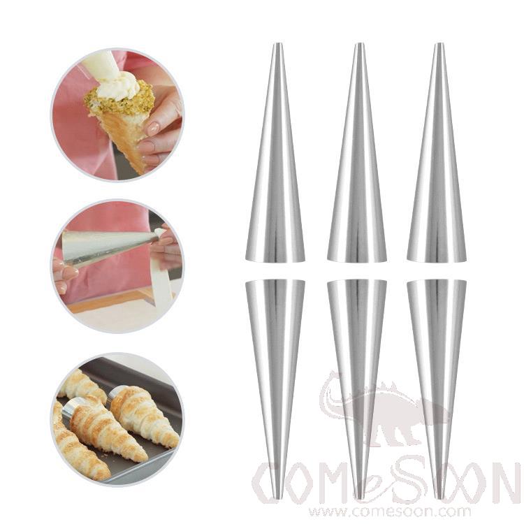 Cream Horn Mould, 430 SS, 138mm(L) X 36mm(D)