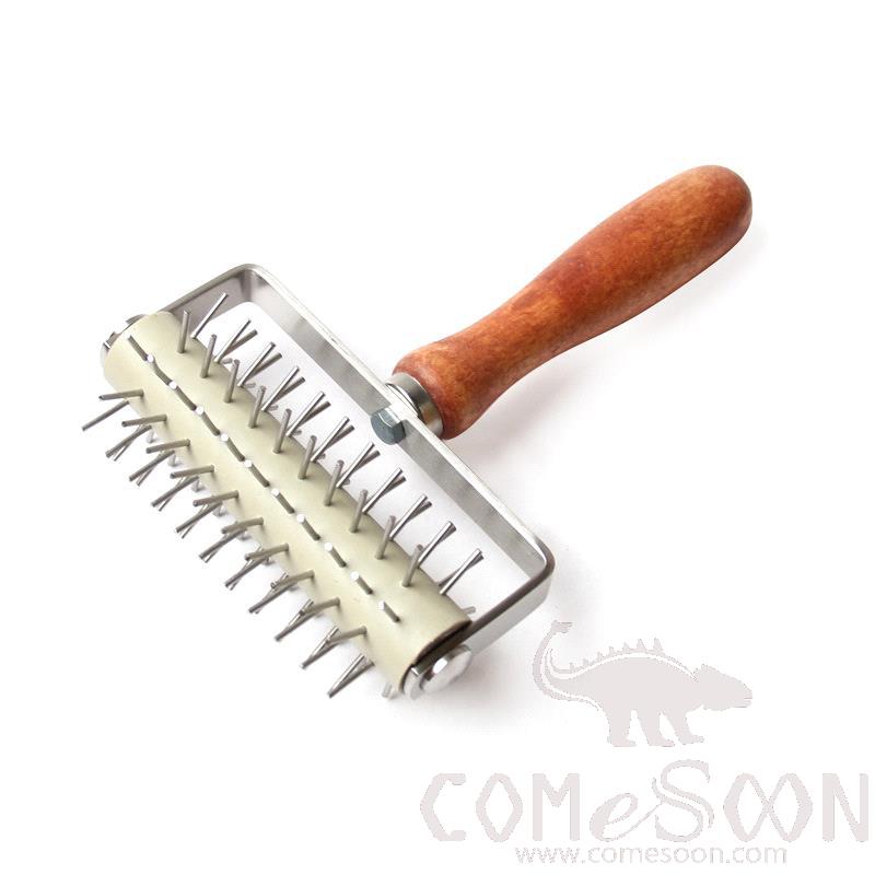 Pizza Roller Punch, 430 SS+Wooden Handle, 13.3*20.5*5cm